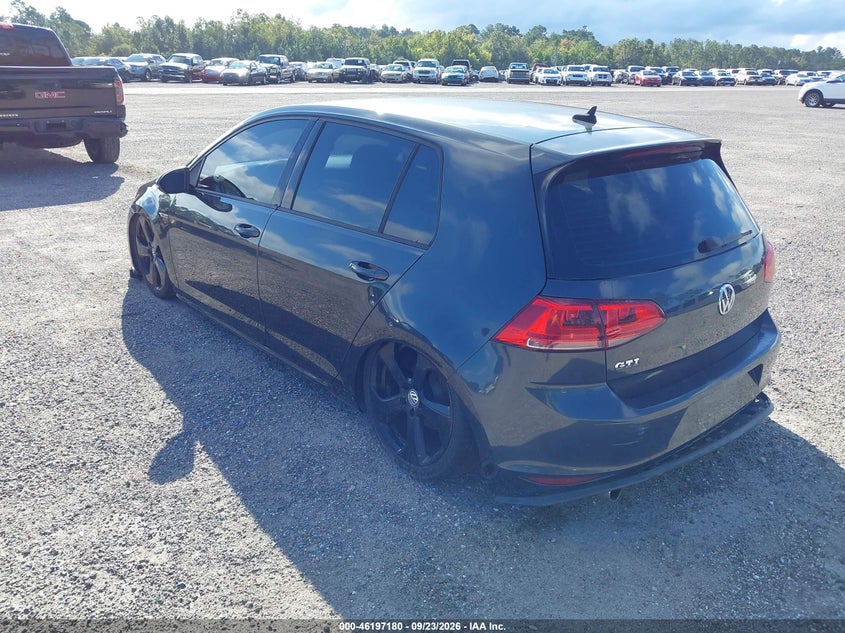 Vin: 3vw4t7au6gm036606, lot: 46697064, volkswagen golf gti s 20163
