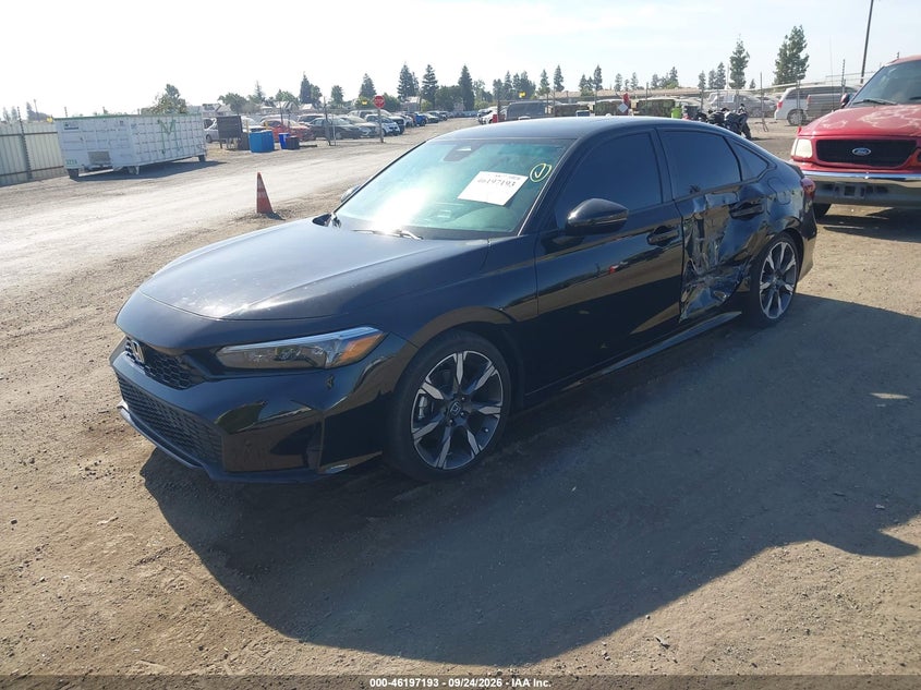 Vin: 2hgfe4f88sh347513, lot: 46697077, honda civic hybrid sport/sport touring 20252