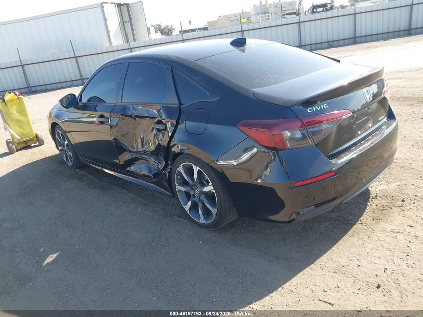 Vin: 2hgfe4f88sh347513, lot: 46697077, honda civic hybrid sport/sport touring 20253