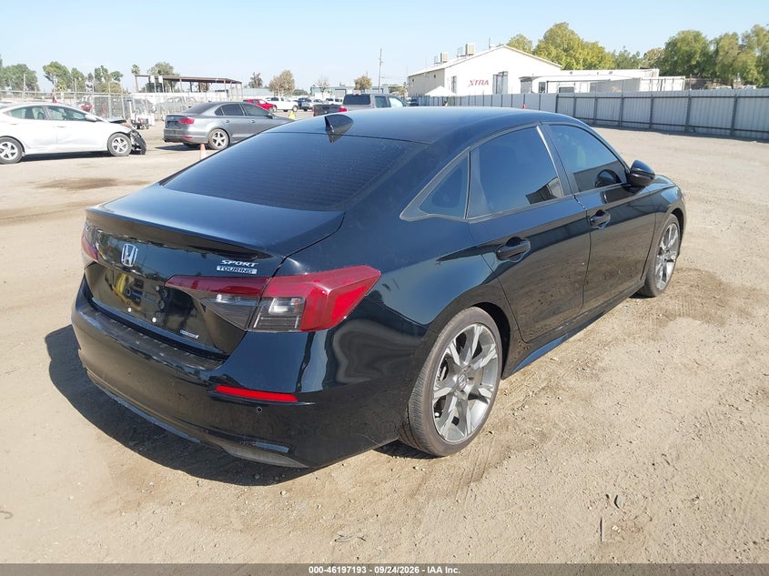 Vin: 2hgfe4f88sh347513, lot: 46697077, honda civic hybrid sport/sport touring 20254