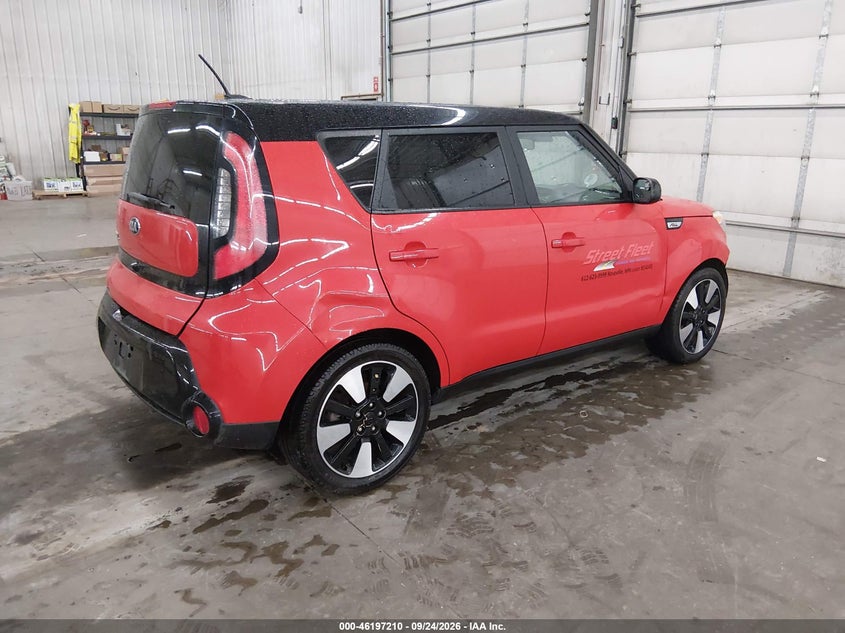 Vin: kndjp3a55g7375122, lot: 46697094, kia soul + 20164