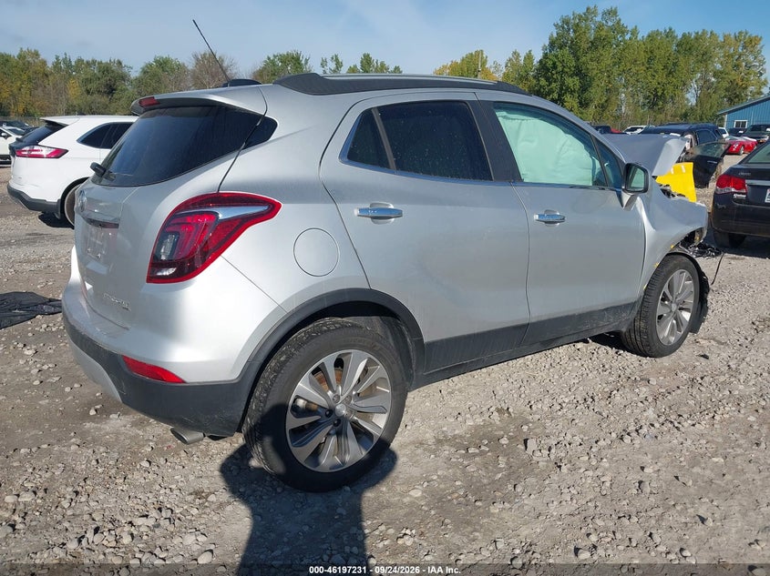 Vin: kl4cjesb5lb352080, lot: 46697115, buick encore awd preferred 20204
