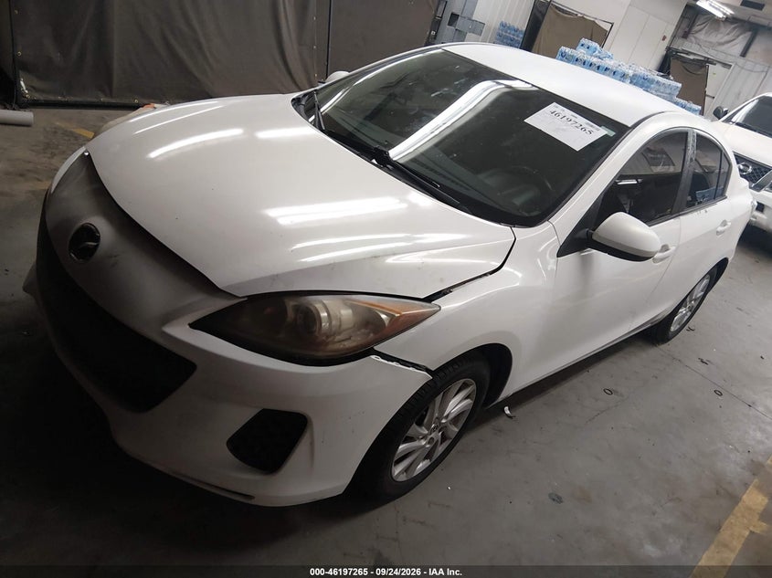 Vin: jm1bl1vg8c1503706, lot: 46697149, mazda mazda3 i touring 20122