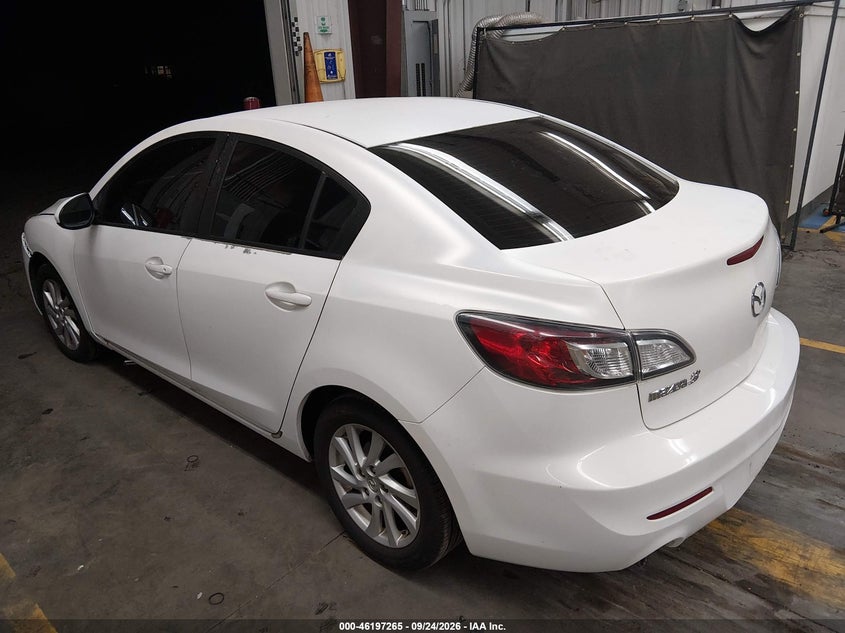 Vin: jm1bl1vg8c1503706, lot: 46697149, mazda mazda3 i touring 20123