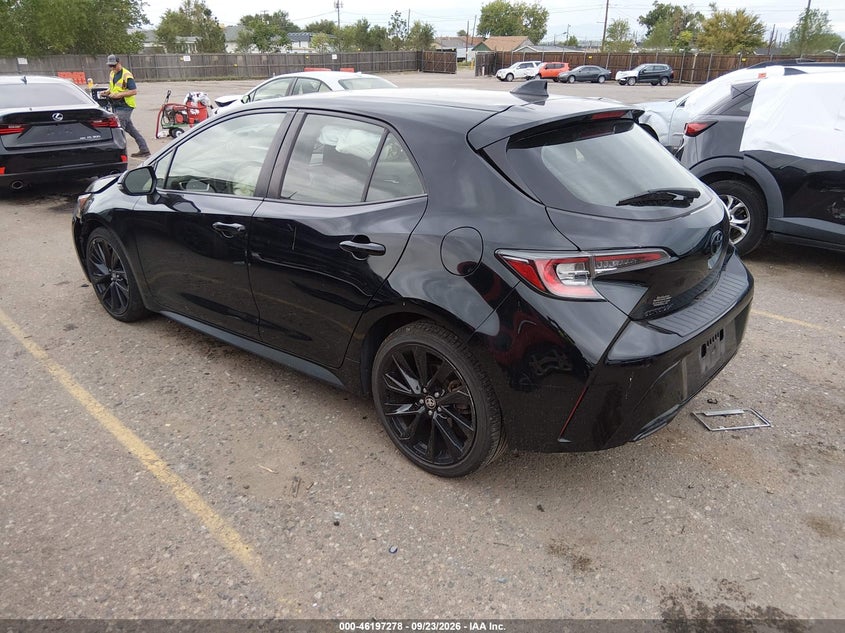 Vin: jtnd4rbe8l3081766, lot: 46697162, toyota corolla se nightshade edition 20203