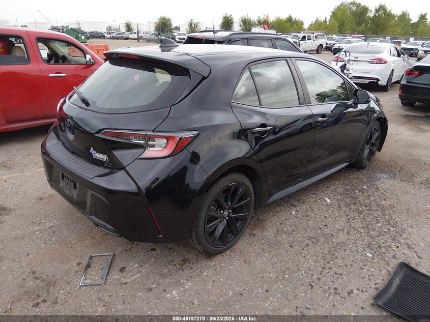 Vin: jtnd4rbe8l3081766, lot: 46697162, toyota corolla se nightshade edition 20204