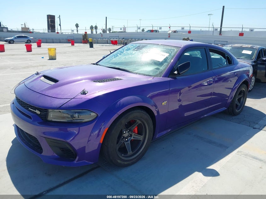 Vin: 2c3cdxgj7ph649135, lot: 46697172, dodge charger scat pack widebody 20232