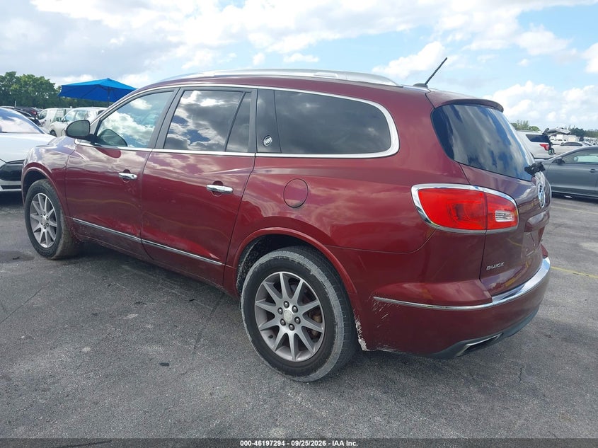 Vin: 5gakrbkd7fj101065, lot: 46697178, buick enclave leather 20153