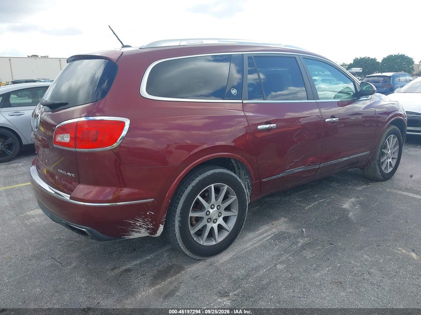 Vin: 5gakrbkd7fj101065, lot: 46697178, buick enclave leather 20154
