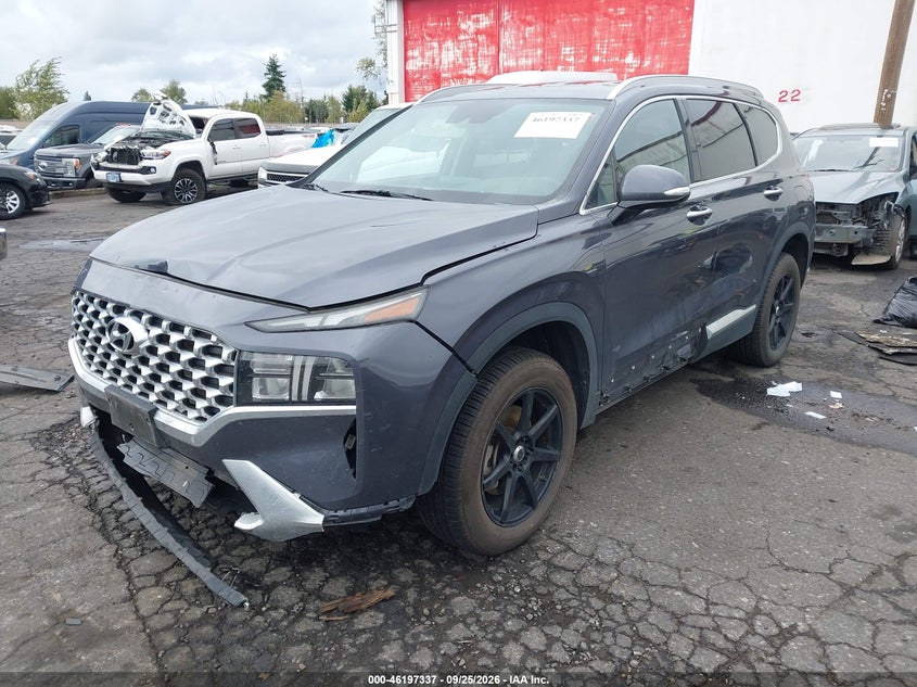 Vin: km8s6da27nu043650, lot: 46697221, hyundai santa fe plug-in hybrid sel convenience 20222