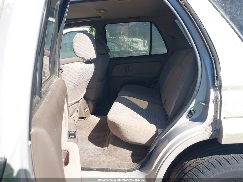 TOYOTA 4RUNNER 2000 VIN JT3HN86R0Y0309671