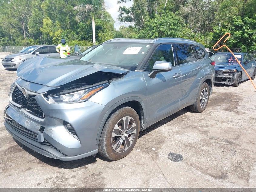 Vin: 5tdgzrahxls022750, lot: 46697297, toyota highlander xle 20202