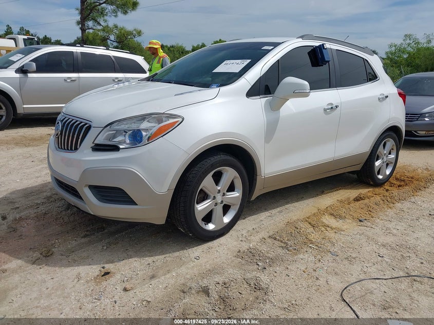 Vin: kl4cjasb8fb230939, lot: 46697309, buick encore 20152