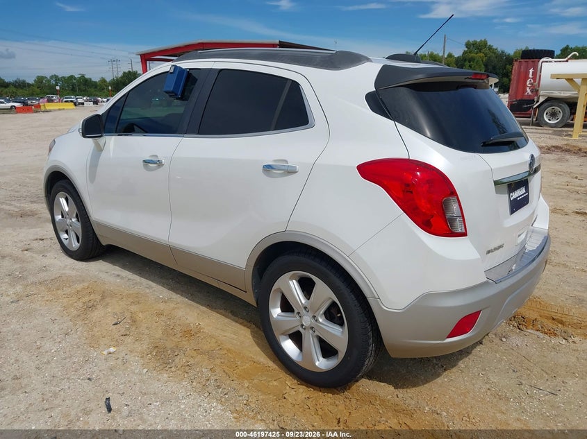Vin: kl4cjasb8fb230939, lot: 46697309, buick encore 20153