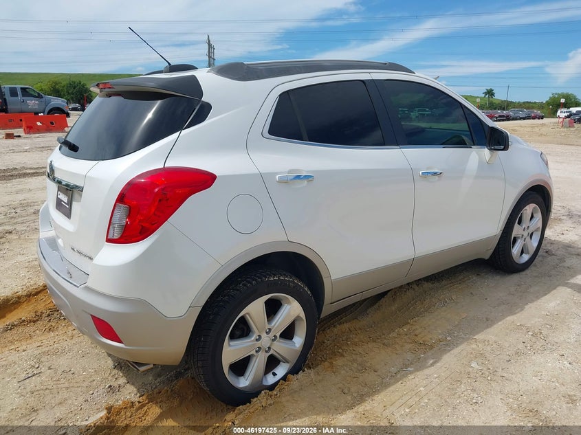 Vin: kl4cjasb8fb230939, lot: 46697309, buick encore 20154