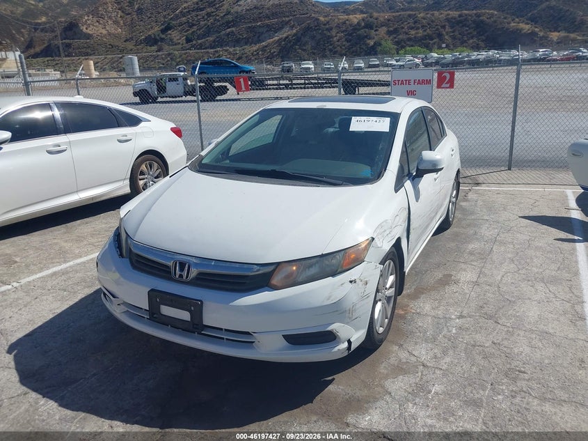 Vin: 19xfb2f87ce339735, lot: 46697311, honda civic sdn ex 20122