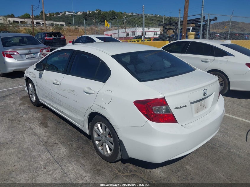Vin: 19xfb2f87ce339735, lot: 46697311, honda civic sdn ex 20123
