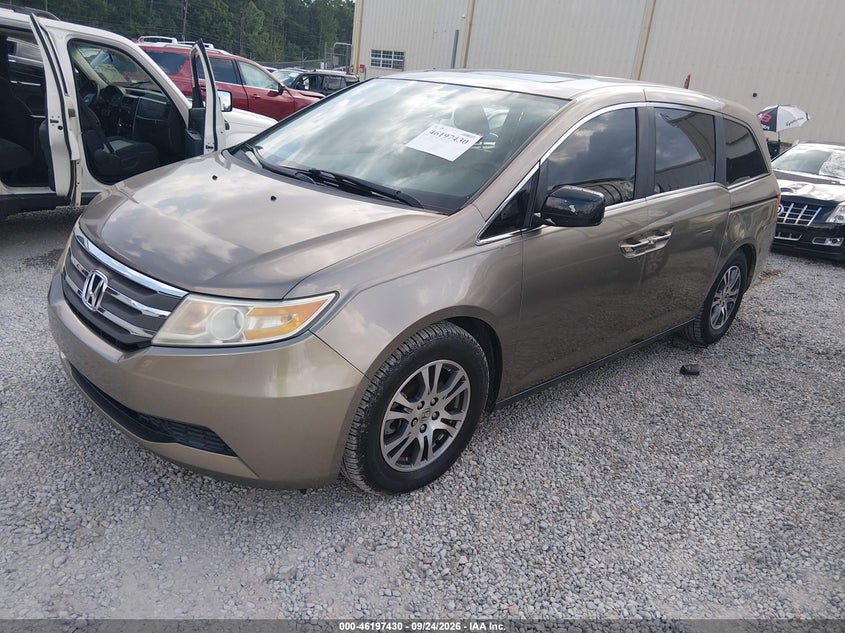 Vin: 5fnrl5h6xcb045859, lot: 46697314, honda odyssey ex-l 20122