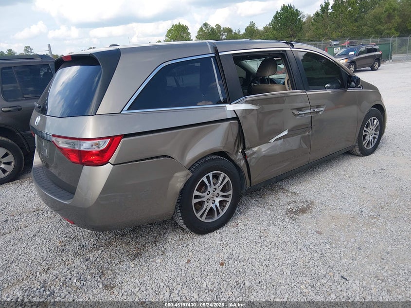 Vin: 5fnrl5h6xcb045859, lot: 46697314, honda odyssey ex-l 20124