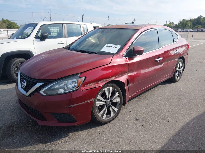 2019 Nissan Sentra Sv, Левый бок, IAAI, VIN 3N1AB7AP6KY232293 — фото 2
