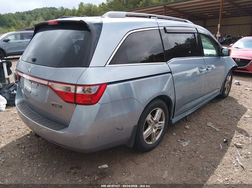 Vin: 5fnrl5h92bb006174, lot: 46697321, honda odyssey touring/touring elite 20114