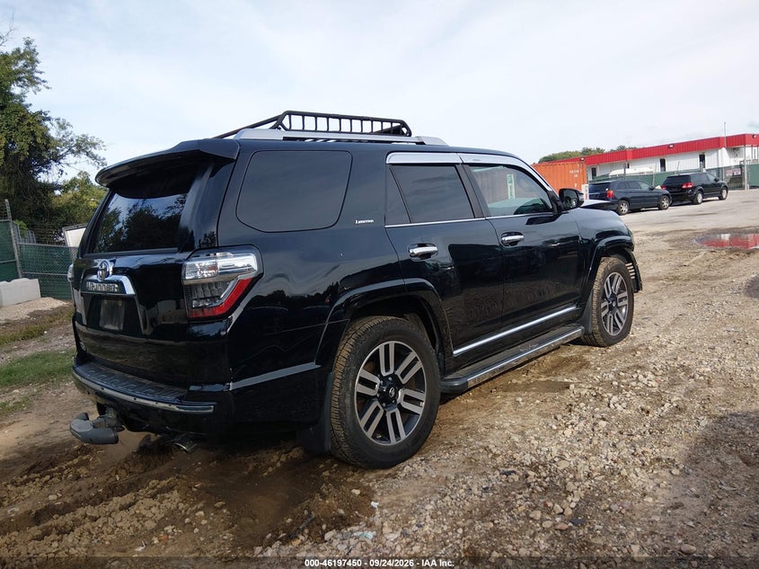 Vin: jtebu5jr8h5424821, lot: 46697334, toyota 4runner limited 20174
