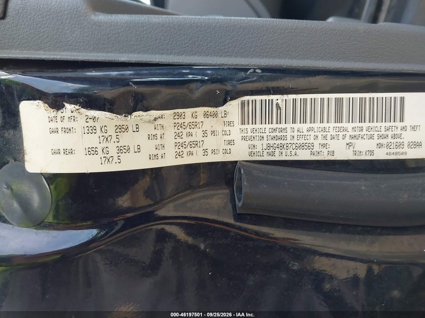 2007 JEEP COMMANDER SPORT · Фото 9