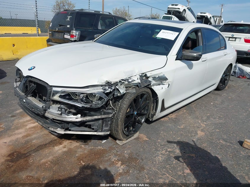 Vin: wba7f0c56ggm20767, lot: 46697401, bmw 7 series 750i 20162