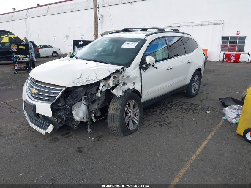 2015 Chevrolet Traverse, Удар спереду, IAAI, VIN 1GNKVHKD8FJ268457 — фото 2