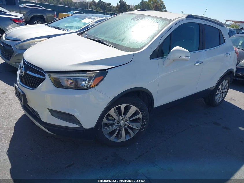 Vin: kl4cjasb9hb176988, lot: 46697435, buick encore preferred 20172