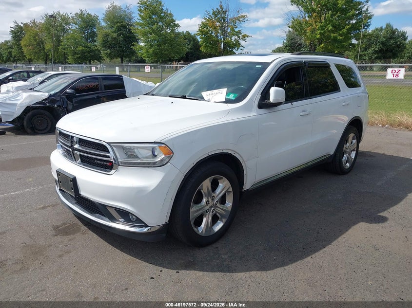 Vin: 1c4rdjdg8fc148185, lot: 46697456, dodge durango limited 20152