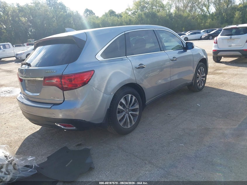 Vin: 5fryd4h44gb028643, lot: 46697462, acura mdx technology package/w/tech/acurawatch plus 20164