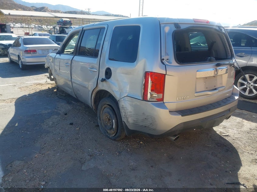 Vin: 5fnyf3h75cb042125, lot: 46697476, honda pilot ex-l 20123