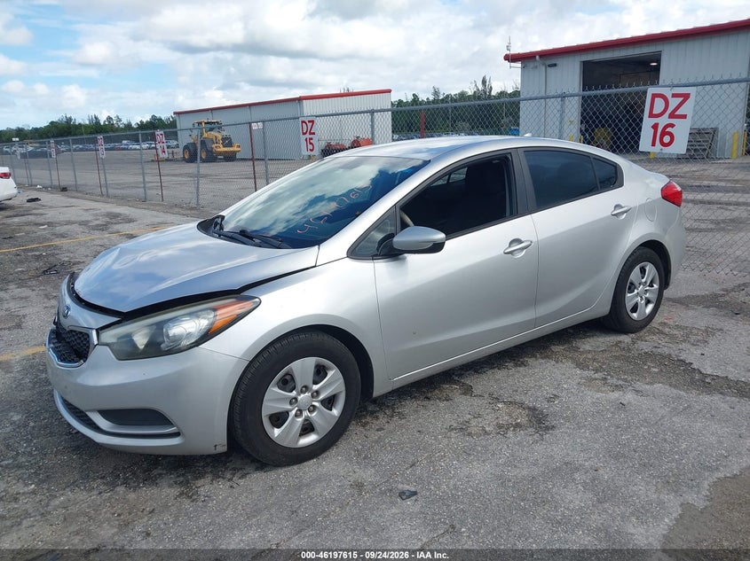 Vin: knafk4a65e5148621, lot: 46697499, kia forte lx 20142