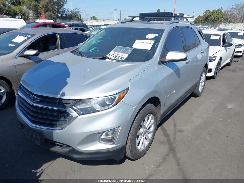 2018 Chevrolet Equinox Lt, Левый бок, IAAI, VIN 3GNAXJEV6JS636949 — фото 2