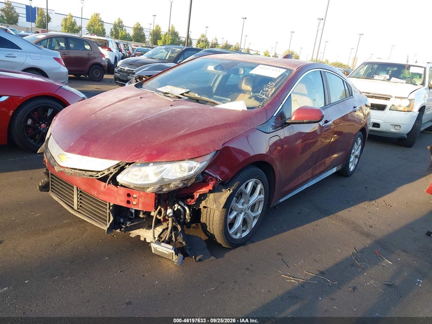 2017 Chevrolet Volt Premier, Front End, IAAI, VIN 1G1RD6S56HU132622 — photo 2