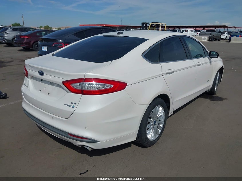 Vin: 3fa6p0lu9er122194, lot: 46697561, ford fusion se hybrid 20144