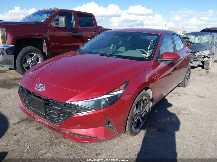 Vin: kmhls4agxpu573531, lot: 46697657, hyundai elantra sel 20232