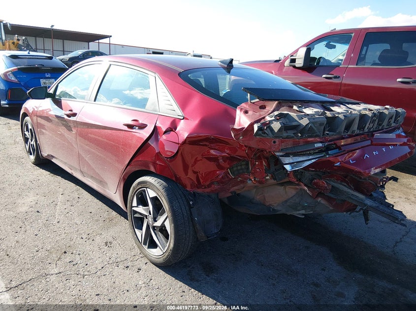 Vin: kmhls4agxpu573531, lot: 46697657, hyundai elantra sel 20233