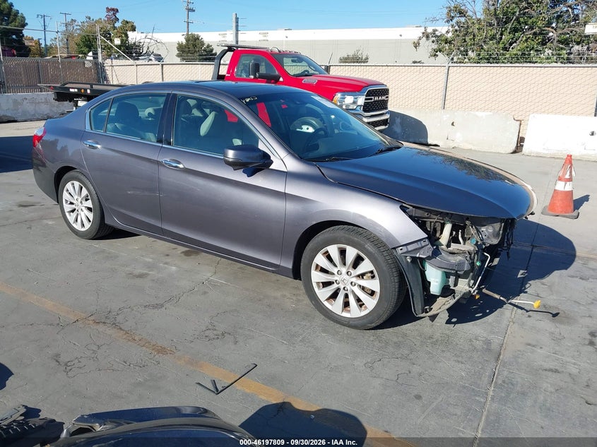 2014 Honda Accord Ex-L, Front, IAAI, VIN 1HGCR3F87EA026261