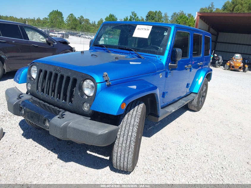 2014 Jeep Wrangler, Удар ззаду, IAAI, VIN 1C4BJWEG4EL301732 — фото 2