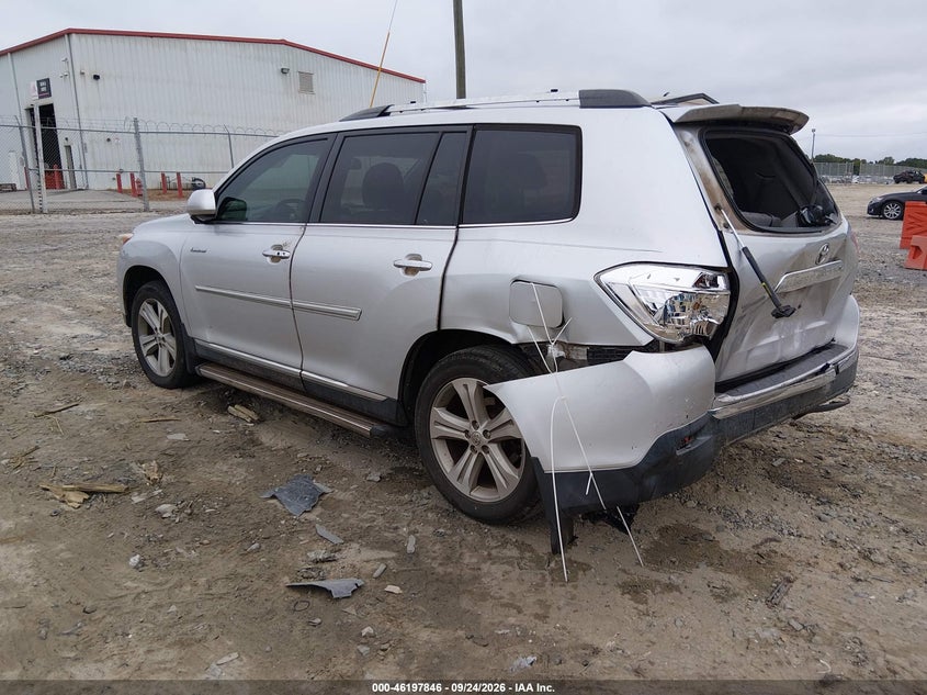Vin: 5tdyk3eh6cs082251, lot: 46697730, toyota highlander limited v6 20123
