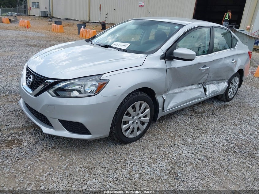 Vin: 3n1ab7ap0hy247316, lot: 46697779, nissan sentra s 20172