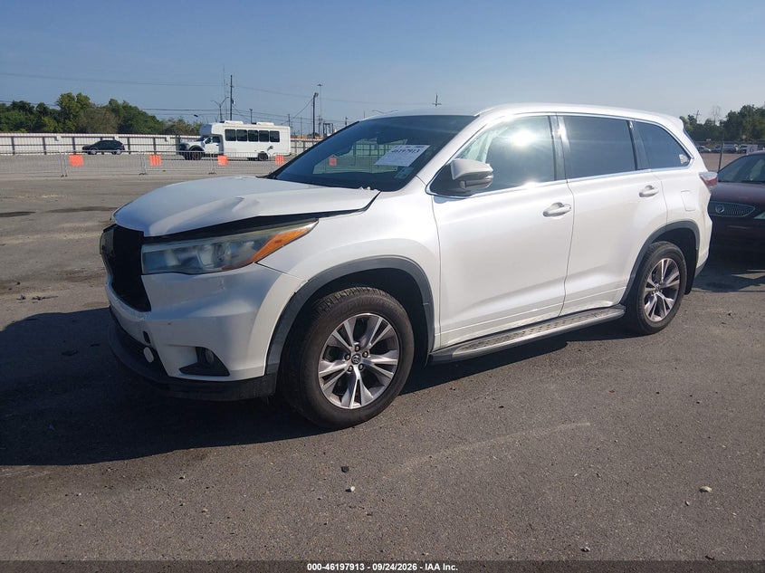 Vin: 5tdzkrfh8gs149511, lot: 46697797, toyota highlander le plus 20162