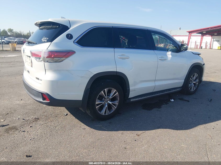Vin: 5tdzkrfh8gs149511, lot: 46697797, toyota highlander le plus 20164