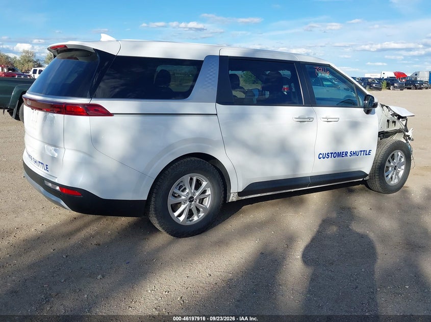Vin: kndnb4h35r6303663, lot: 46697800, kia carnival mpv lx seat package 20244