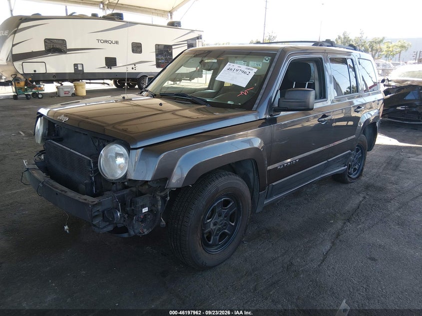 Vin: 1c4njpbb5gd537315, lot: 46697846, jeep patriot sport 20162