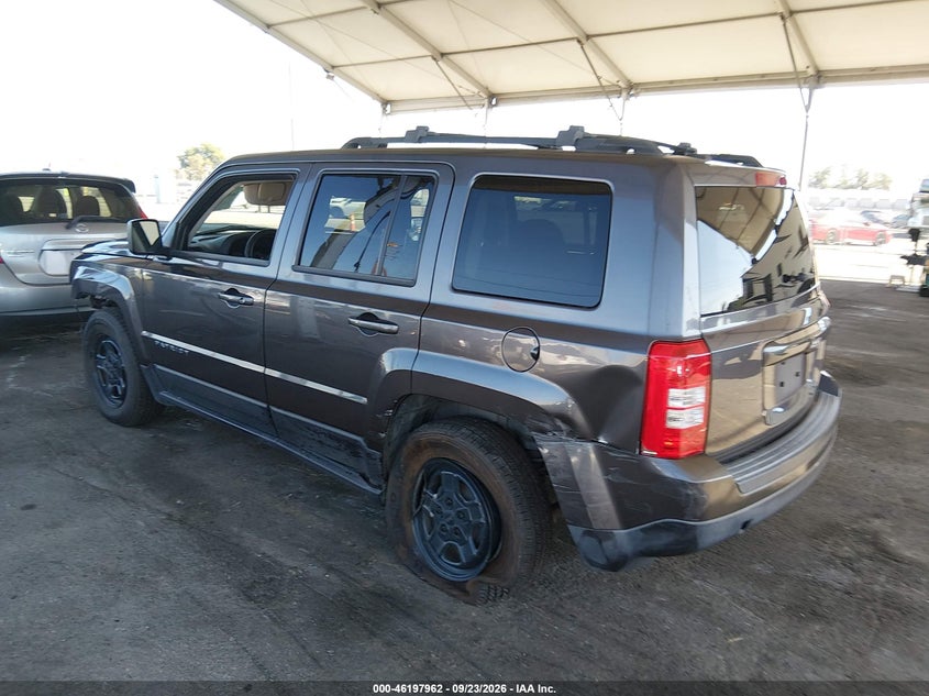 Vin: 1c4njpbb5gd537315, lot: 46697846, jeep patriot sport 20163