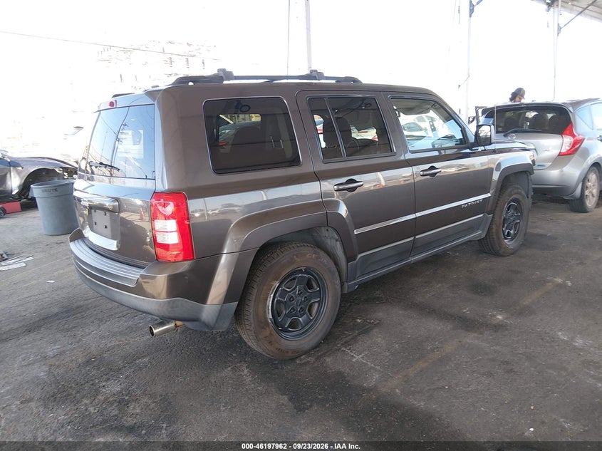 Vin: 1c4njpbb5gd537315, lot: 46697846, jeep patriot sport 20164