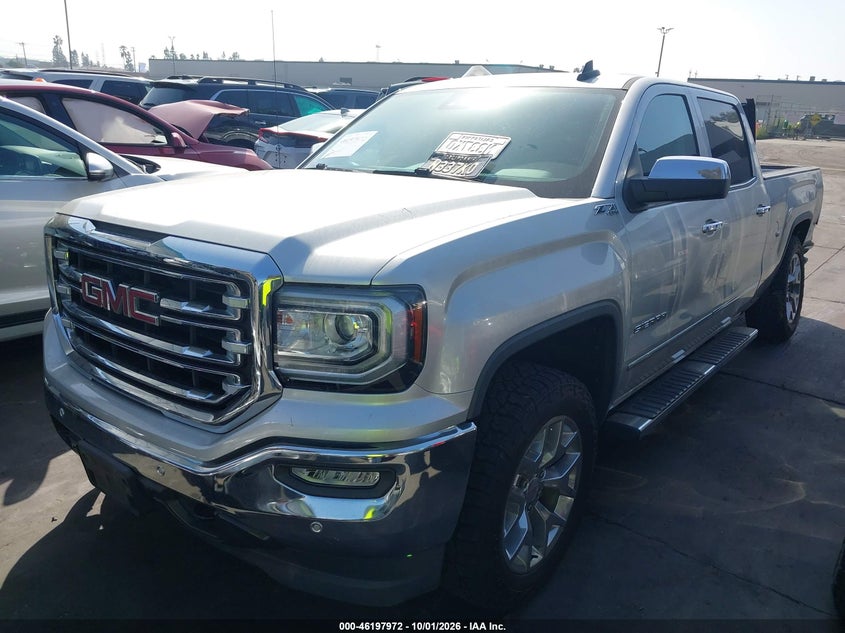 Vin: 3gtu2nec6jg401142, lot: 46697856, gmc sierra 1500 slt 20182